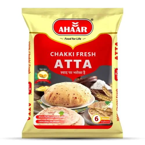 Ahaar Chakki Fresh Atta | Whole Wheat Flour 10kg